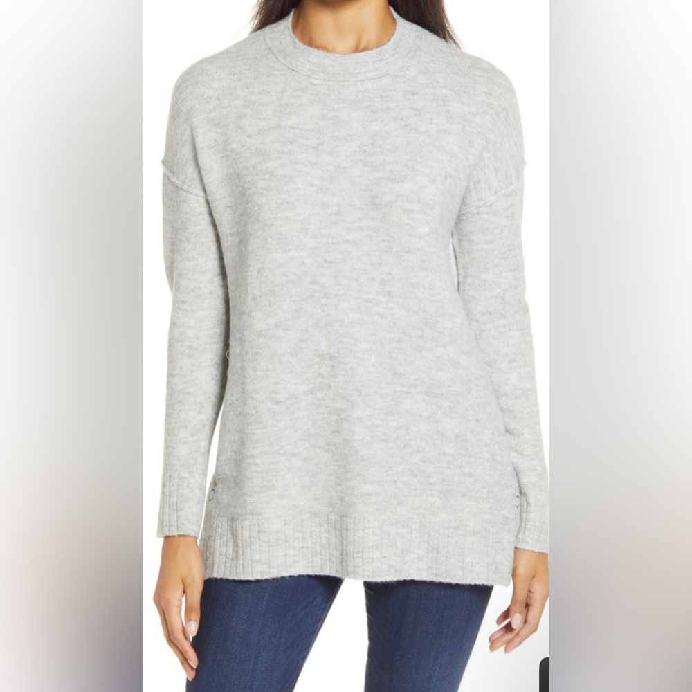 Caslon Side Snap Tunic Sweater